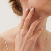 Intercepting Circles Sterling Silver Ring